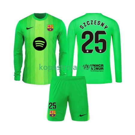 Billiga Fotbollströjor FC Barcelona Szczesny 25 Målvakt Barn Hemma tröja 2025/26 Långärmad